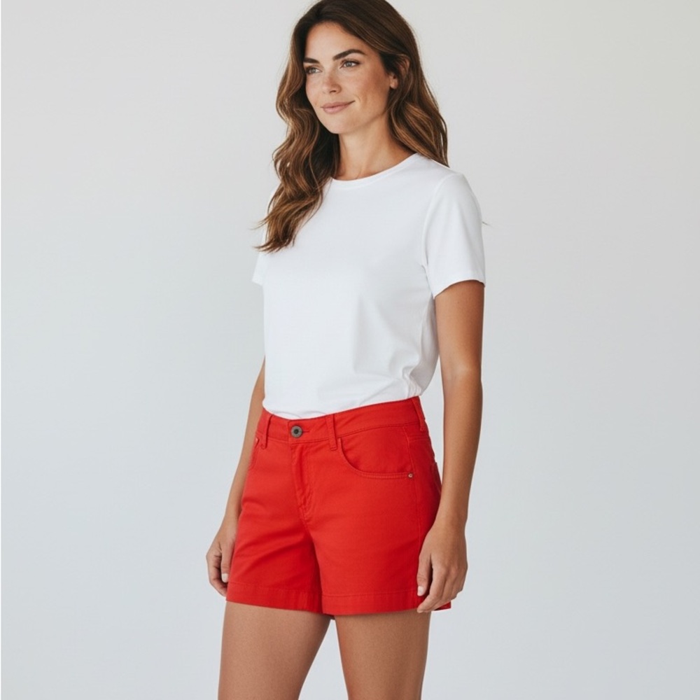 Nautical Women's Red Shorts size 10 Bermuda